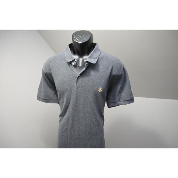 Brooks Brothers Golf Polo 346 Slim Fit GrayShort Sleeve Mens Size XL - Picture 3 of 8